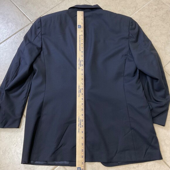 Hickey Freeman 43R Sport Coat Blazer Jacket Black Ing Lora Piana Super 130s - Picture 4 of 15